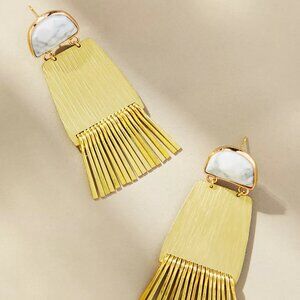 Anthropologie Fringe Drop Earrings